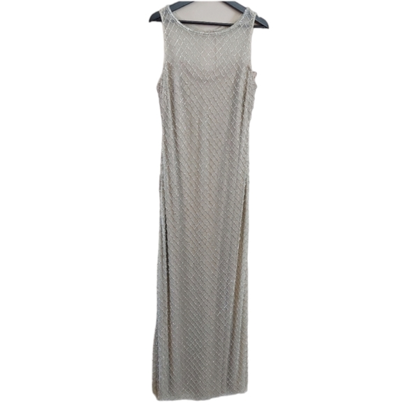 Aidan Mattox Beaded Sleeveless Gown - Picture 2 of 11